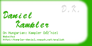 daniel kampler business card